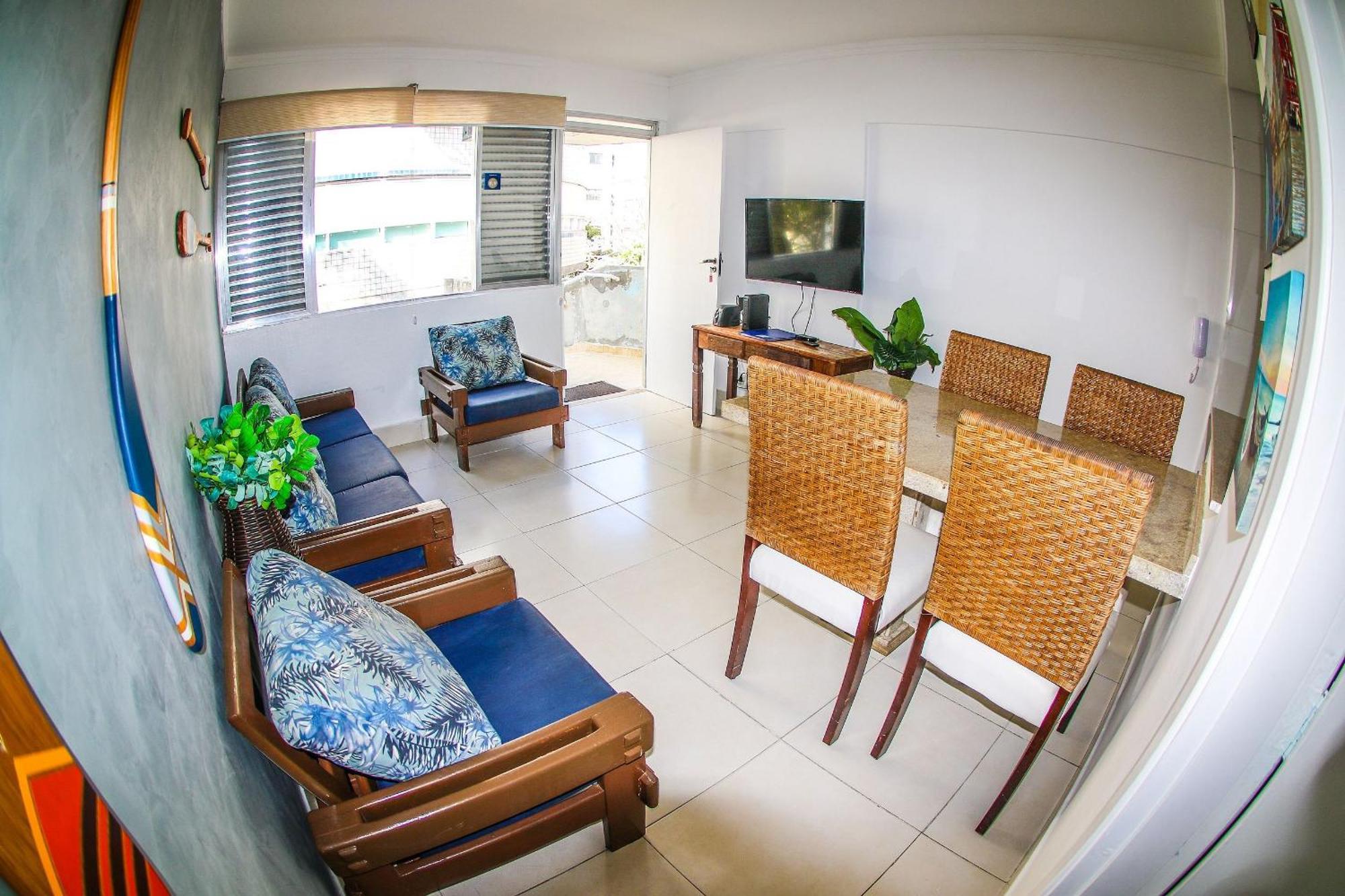 5E-Pe Na Areia Da Praia Do Tombo, 2 Quartos, Ar Cond, 2 Banheiros,2 Vagas+Roupas De Cama Гуаружа Екстер'єр фото